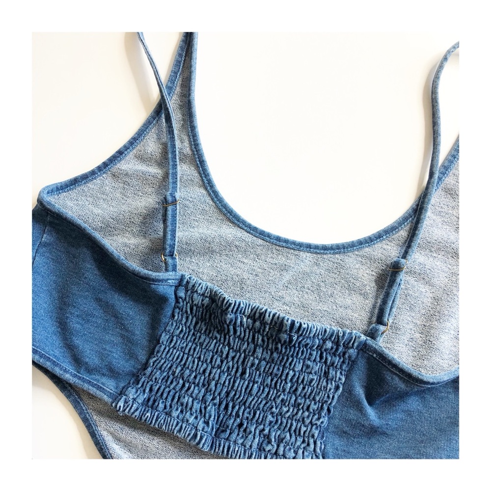 Sugarcloth Jean Cutout Bodysuit NWOT Size Large - Picture 4 of 7